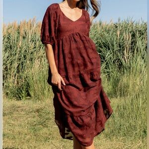 Baltic Born Hayward Dress in the color Mahogany! ✨